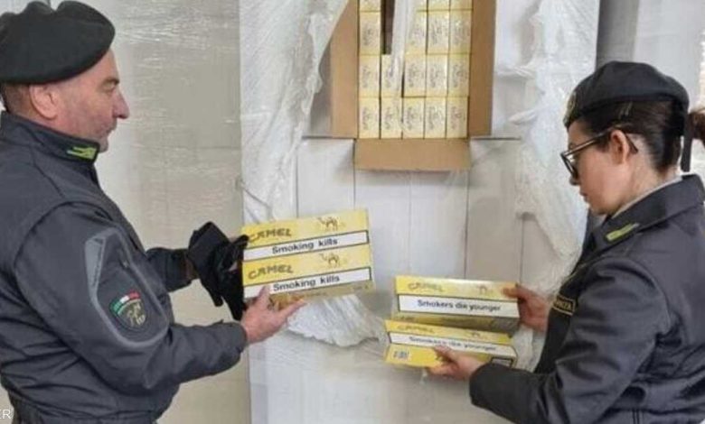 العثور على أكبر مصنع سجائر غير قانوني في إيطاليا