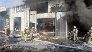 حريق في موقع صناعي بإسطنبول